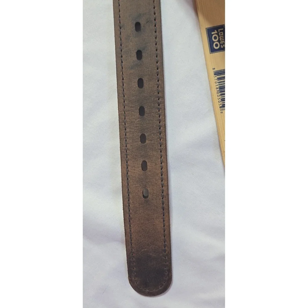NEW VersaCarry BR502 Leather Gun Belt Size 36 Brown Heavy Duty Made in USA